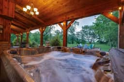 Cabin with Hot Tub, Game Room, Fire Pit, Pickleball - Image 2